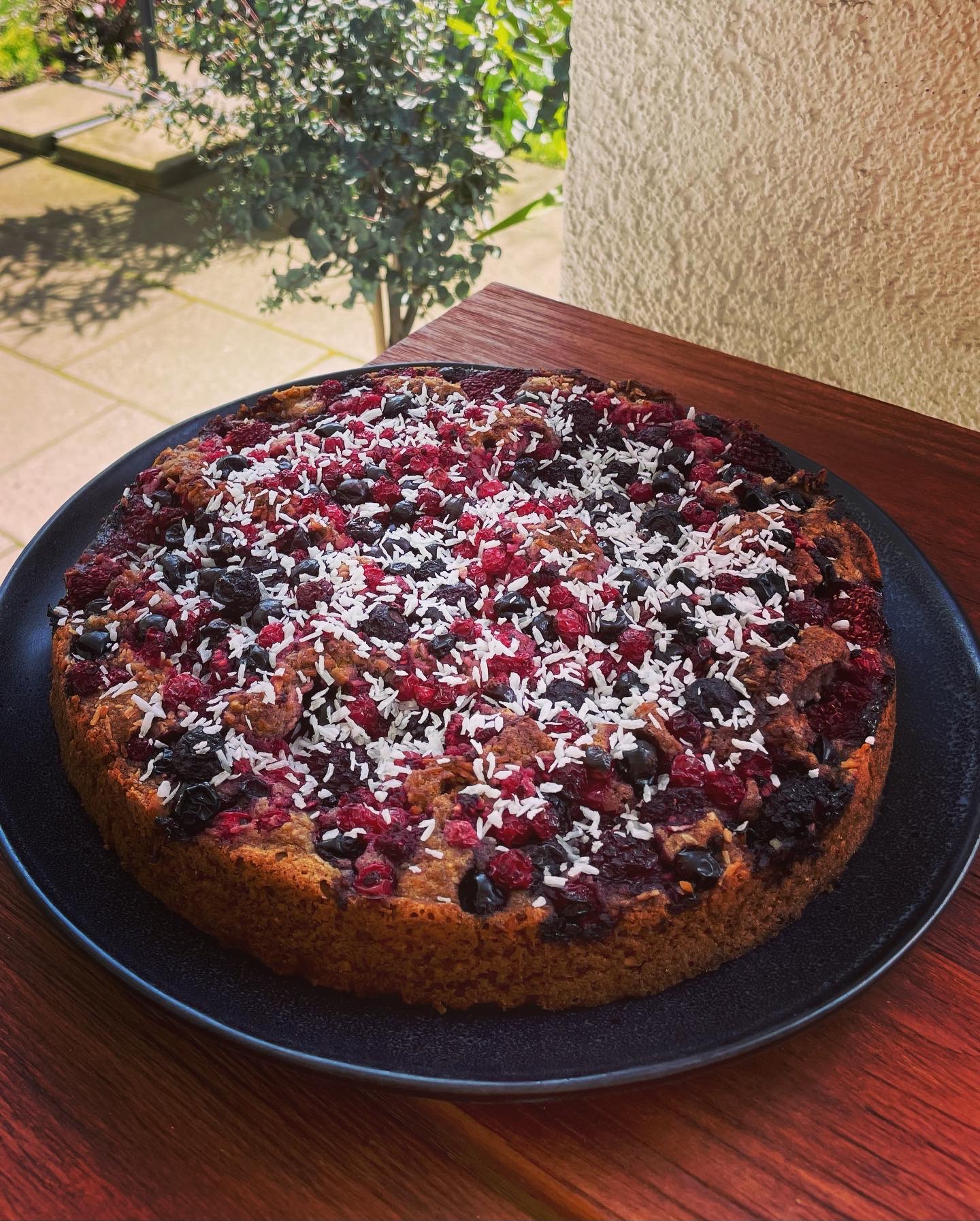 Beeren Kokos Kuchen