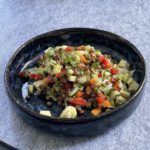 Bunter Linsen Gemüse Salat